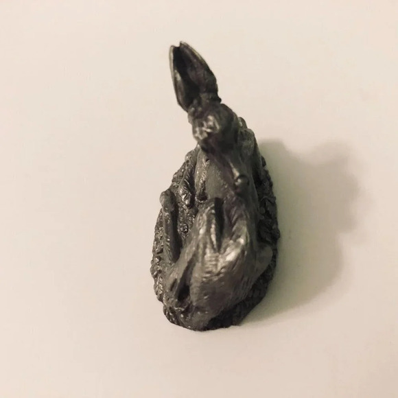 1981 Jane Lunger Pewter The Fawn Franklin Mint Woodland Animal Mini Figurine - Picture 9 of 9